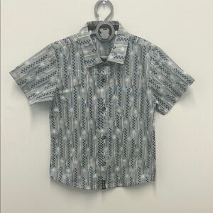 Kids Patterned Blue Shirt *new*